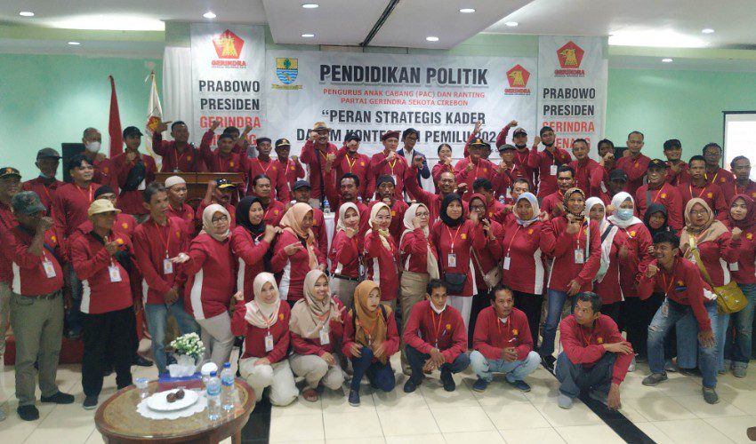 Gerindra Kota Cirebon Gelar Pendidikan Politik bagi Para Kader