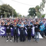 Jalan Sehat Partai Demokrat Kota Cirebon Diikuti Ribuan Peserta