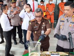 Kejaksaan dan Polres Majalengka Musnahkan Barang Bukti Narkotika