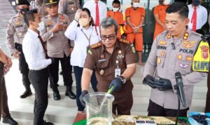 Kejaksaan dan Polres Majalengka Musnahkan Barang Bukti Narkotika