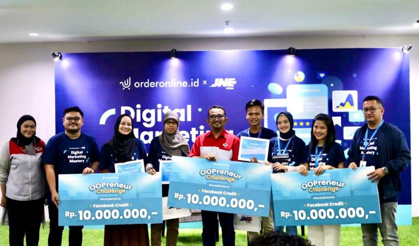JNE bersama OrderOnline.id Gelar Workshop Digital Marketing