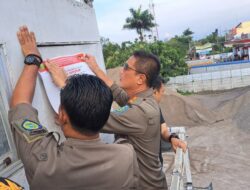 Tim Penegakan Perda Segel Tiga Batching Plant Ilegal di Pantura