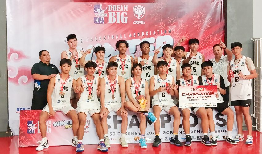 GMC Cirebon Borong Juara di Turnamen Basket YBA Winter 2022