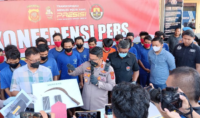 Operasi Pekat Lodaya 2022, Polres Cirebon Kota Amankan 481 Orang