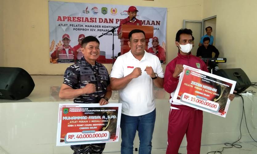 Pemkab Majalengka Guyur Bonus Peraih Medali Porprov, Peparda, dan Porsenitas