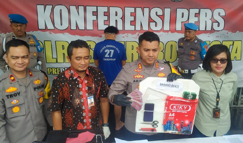 Belajar dari Youtube, Warga Cirebon Cetak dan Edarkan Uang Palsu