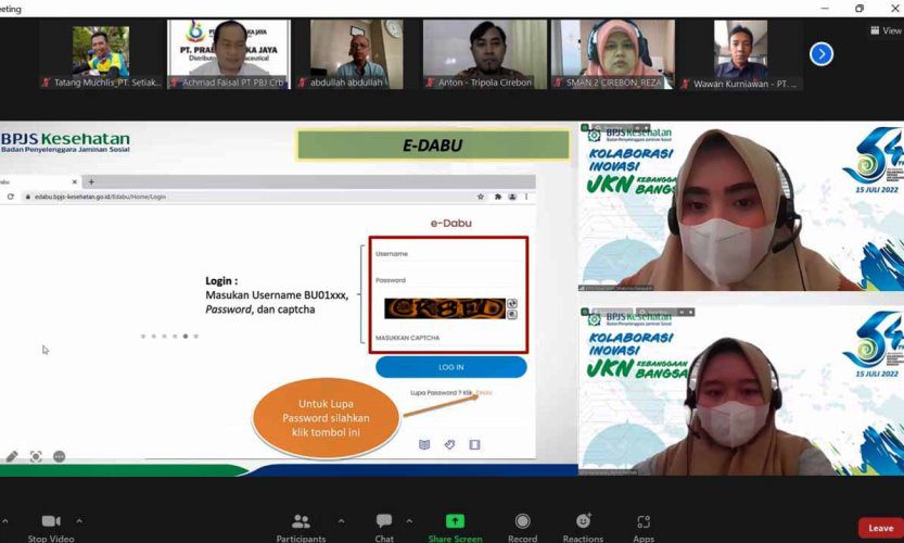 BPJS Kesehatan Cirebon Ajak Badan Usaha Manfaatkan e-Dabu dan Mobile JKN