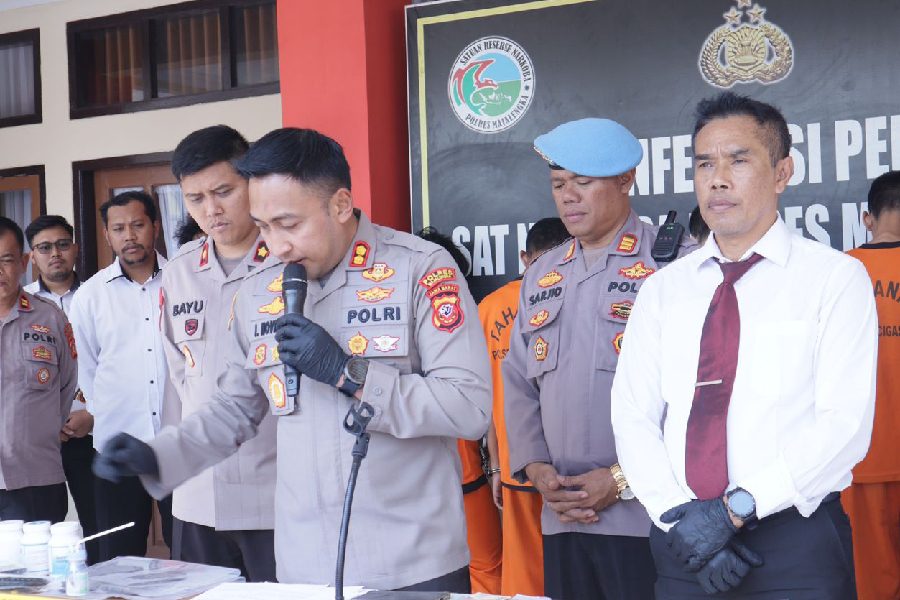 Polres Majalengka Ciduk Sindikat Penjual Sabu dan Tembakau Sintetis