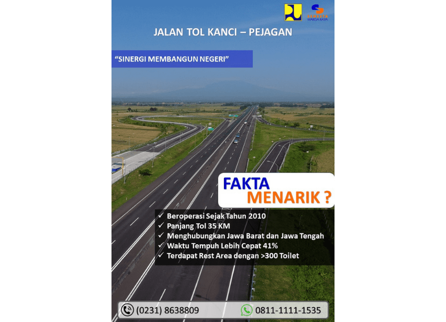 Tol Kanci-Pejagan Dorong Pertumbuhan Ekonomi Daerah