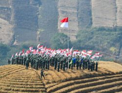 Upacara HUT ke-78 TNI Majalengka Berlangsung di Terasering Panyaweuyan