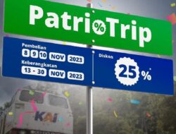 Promo Patriotip, Tiket Kereta Api Diskon 25 Persen