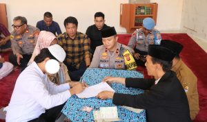 Tahanan Narkoba Menikah di Polres Cirebon Kota
