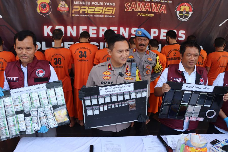 Polres Cirebon Kota Ungkap 15 Kasus Narkoba dalam Sebulan