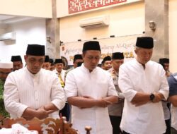 Polres Cirebon Kota bersama Forkopimda Tarhim di Masjid Adz Dzikra