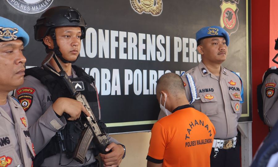 Polres Majalengka Tangkap Kurir Sabu di Tol Cipali
