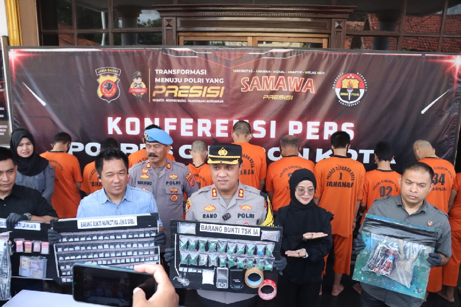 Satres Narkoba Polres Cirebon Kota Tangkap Belasan Pengedar