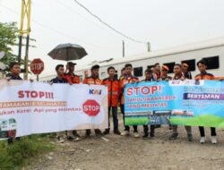 KAI Cirebon Gelar Sosialisasi Keselamatan di Perlintasan Sebidang