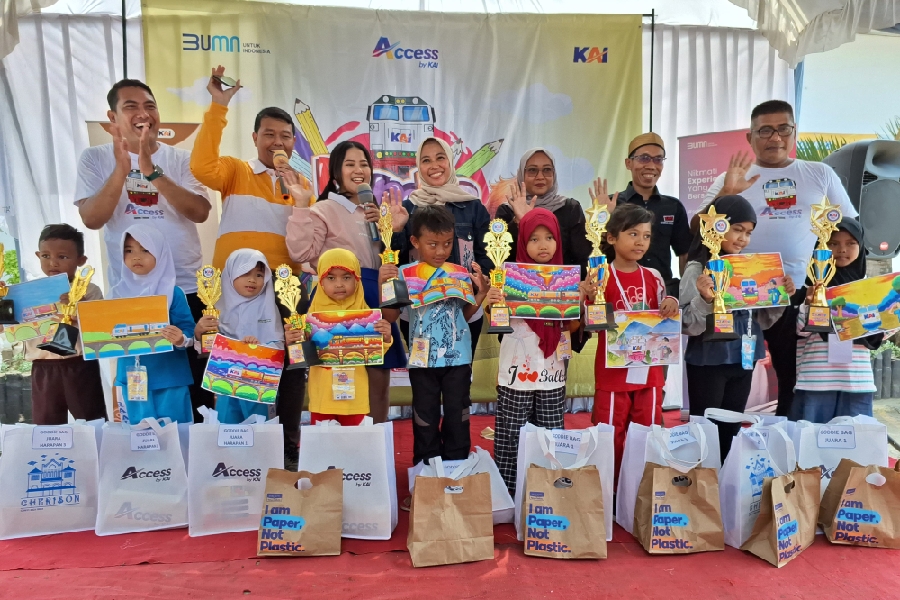 Hari Anak Nasional, KAI Daop 3 Cirebon Gelar Lomba Mewarnai