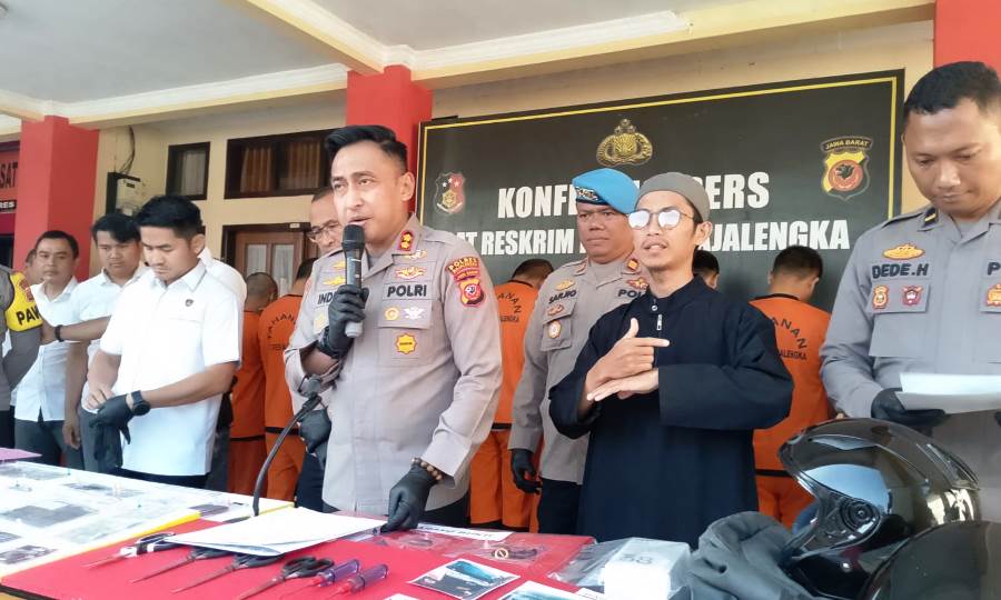 Satreskrim Polres Majalengka Ungkap Enam Kasus Kejahatan