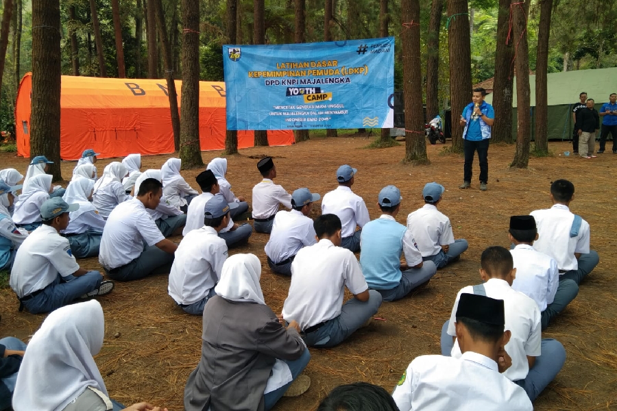 KNPI Majalengka Gelar Latihan Dasar Kepemimpinan Pemuda dengan Youth Camp
