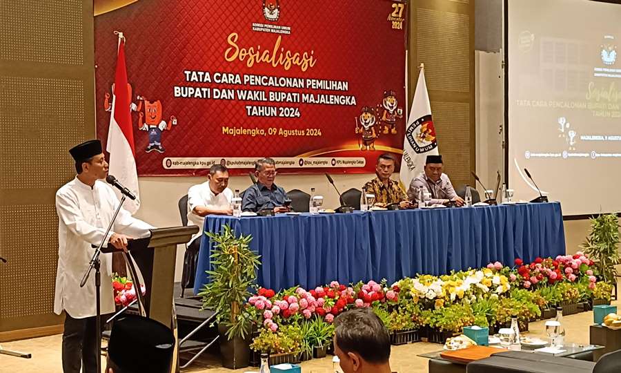 KPU Majalengka Sosialisasikan Tata Cara Pencalonan Bupati dan Wakil Bupati