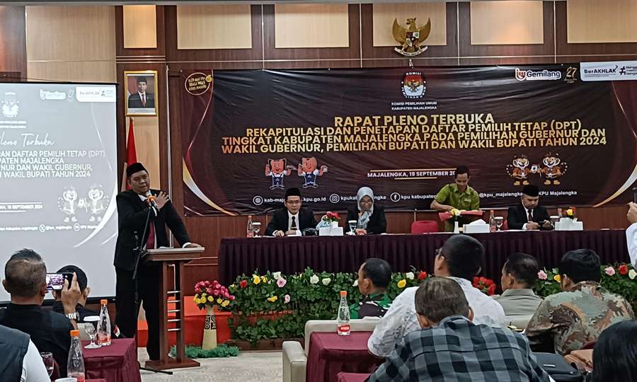 KPU Majalengka Tetapkan DPT Pilkada 2024 Sebanyak 1.000.378 Pemilih