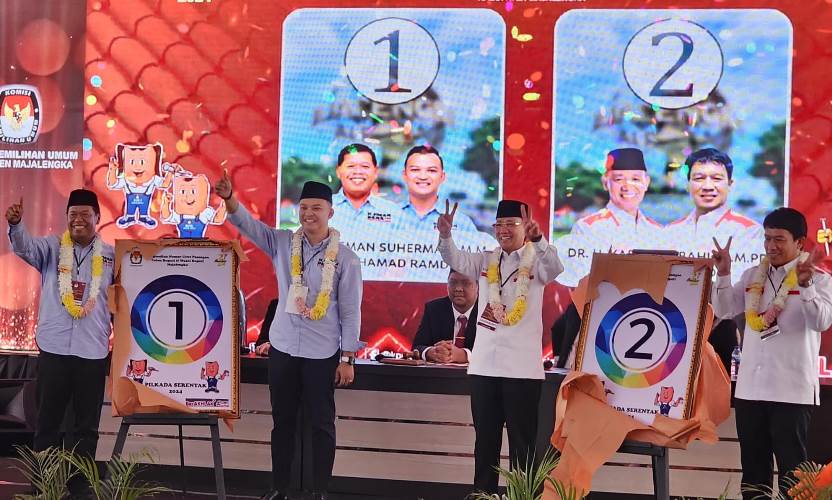 KPU Majalengka Undi Nomor Urut Paslon Pilkada 2024
