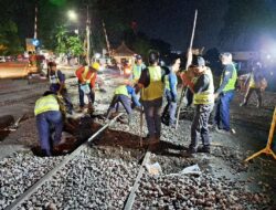 KAI Daop 3 Cirebon Perbaiki 84 Titik Geometri Perlintasan Sebidang