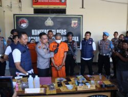 Polres Majalengka Amankan Produsen Tembakau Sintetis Rumahan