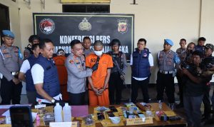 Polres Majalengka Amankan Produsen Tembakau Sintetis Skala Rumahan