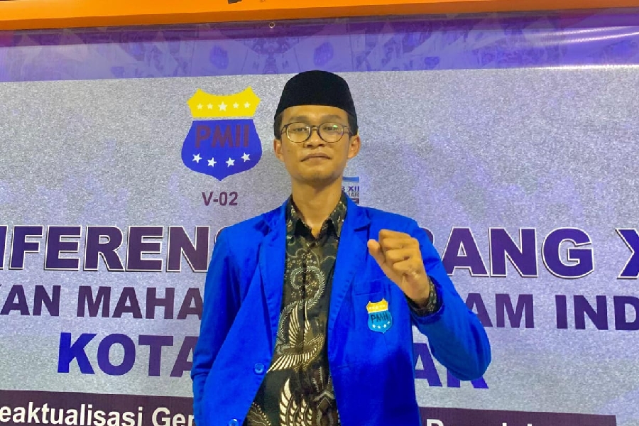 Ketua Cabang Pergerakan Mahasiswa Islam Indonesia (PMII) Kota Banjar periode 2024-2025, Muhamad Abdul Wahid.