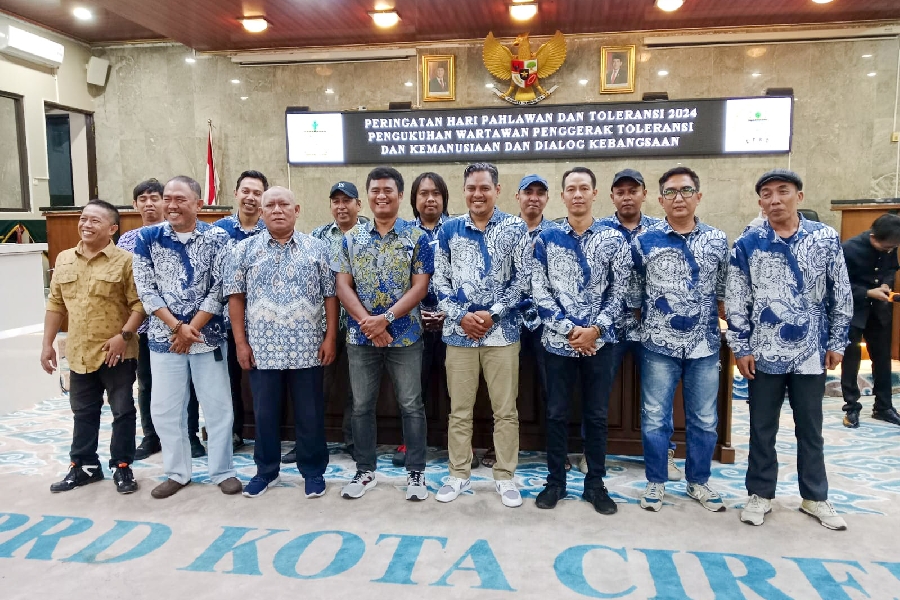 Wartawan Penggerak Toleransi dan Kemanusiaan Kota Cirebon Resmi Dikukuhkan
