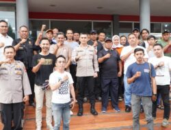 Kapolres Cirebon Kota dan Ikatan Wartawan Online Bangun Sinergi Positif