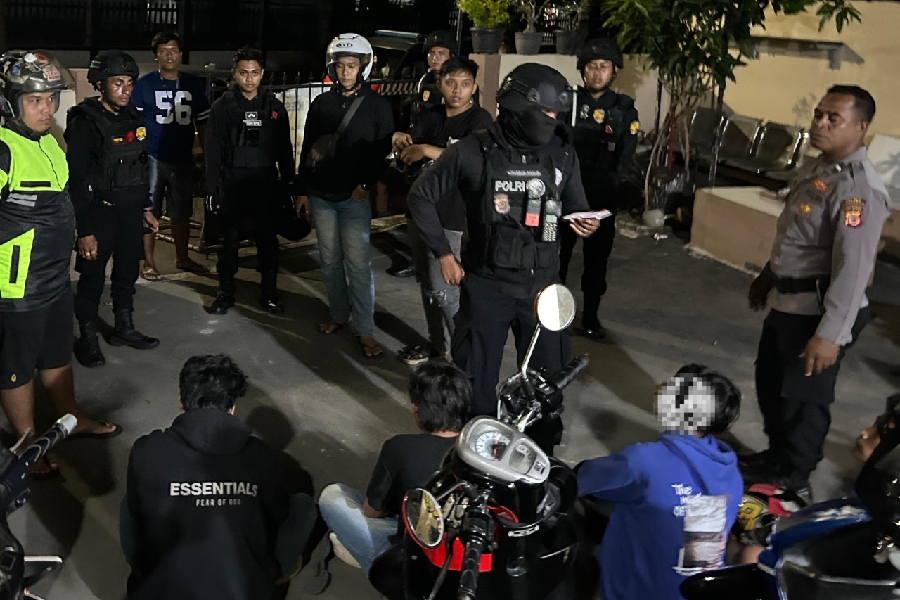 Tim Maung Polres Ciko Amankan Tiga Remaja Mabuk dan Bersajam