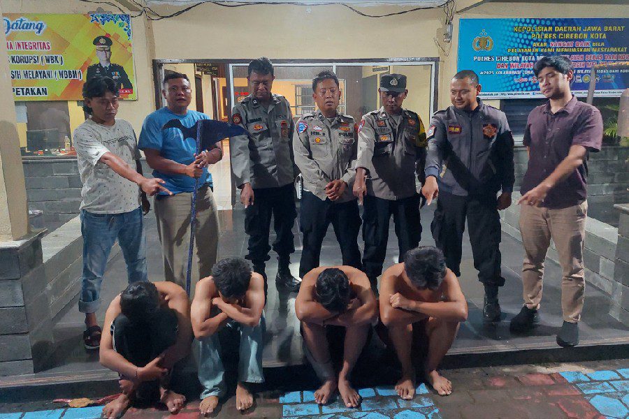 Polsek Kapetakan Gagalkan Tawuran Konten Empat Remaja