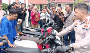 Satreskrim Cirebon Kota Tangkap Residivis Curanmor, Enam Motor Curian Diamankan