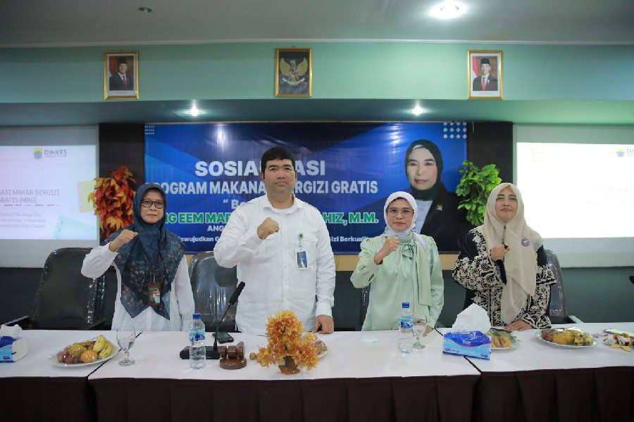 Makan Bergizi Gratis di Cianjur, Warga Diedukasi Pentingnya Asupan Gizi