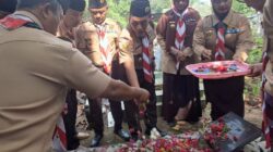Kwarcab Pramuka Majalengka Ziarah Makam Tokoh Jelang HUT ke-64