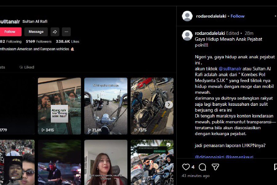 Flexing Anak Pejabat Kembali Hangat, Publik Minta Transparansi