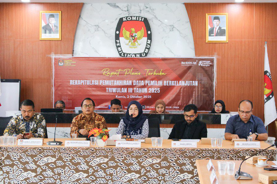 KPU Kabupaten Cirebon Tetapkan 1,79 Juta Pemilih Berkelanjutan Triwulan III