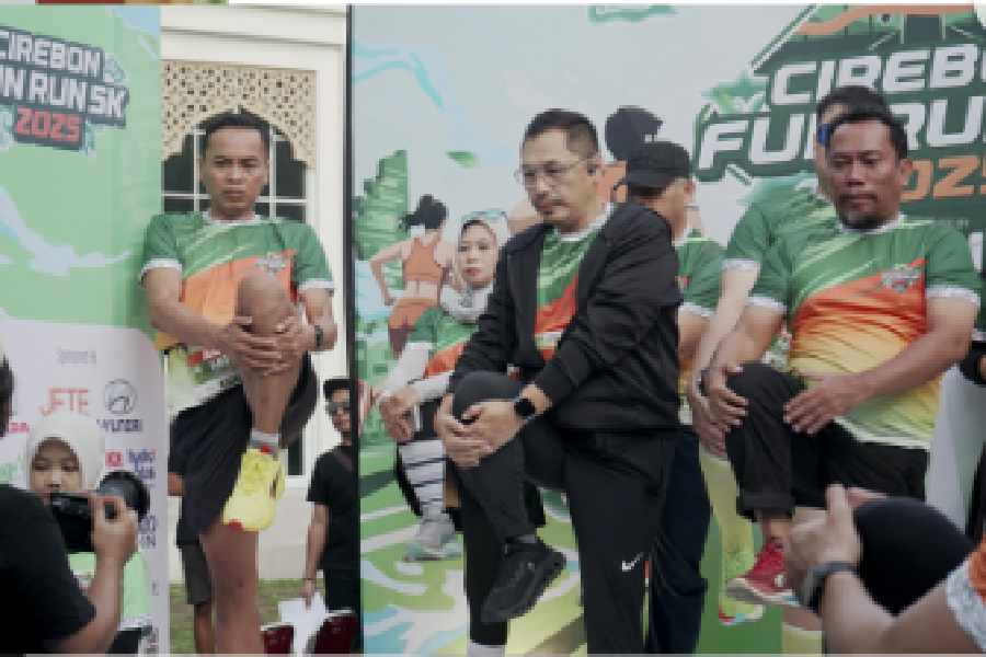 Harry Saputra Gani dan Agung Supirno Lepas Peserta Fun Run
