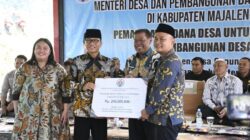 Menteri Desa Letakkan Batu Pertama Gedung Koperasi Merah Putih di Majalengka
