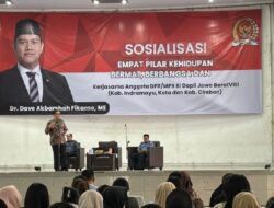 Dave Laksono Gelar Sosialisasi Empat Pilar di Indramayu
