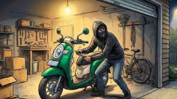 Gagal Beraksi, Maling Motor Tertangkap Warga Saat Dorong Scoopy