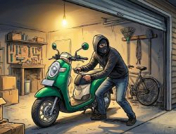 Gagal Beraksi, Maling Motor Tertangkap Warga Saat Dorong Scoopy