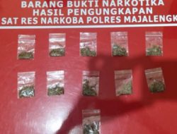 Polres Majalengka Bongkar Peredaran Tembakau Sintetis di Sumberjaya