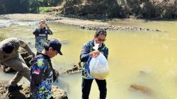 Sepuluh Ribu Benih Ikan Ditebar di Sungai Cilutung Majalengka